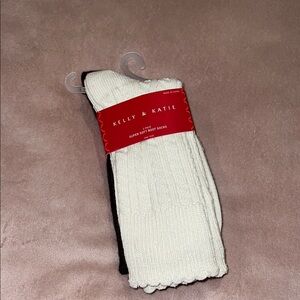 Kelly & Katie Cream and Black Casual Socks